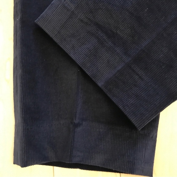 Isaia mens corduroy chino pants stretch dark blue 38/30 - Picture 5 of 9